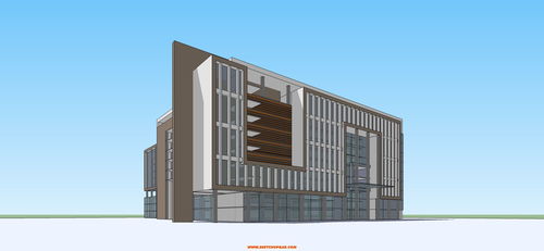 办公楼规划模型 su模型库精品区 sketchup吧 powered by discuz